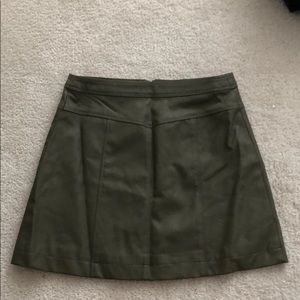 Abercrombie & Fitch Skirts - abercrombie faux olive leather skirt 0 Abercrombie & Fitch Skirts - abercrombie faux olive leather skirt 0